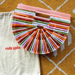 Cult Gaia multi-colored acrylic ark clutch
